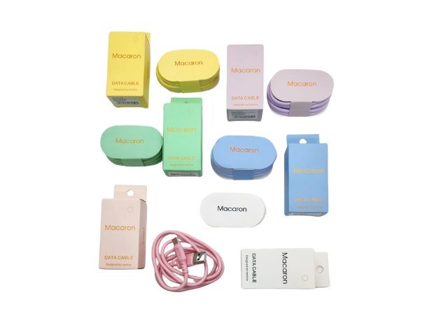 &u+ CABLE CARGADOR TIPO C MACARON COLORES